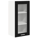 Hanging Cabinet 2 pcs Black Oak Engineered Wood