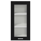 Hanging Cabinet 2 pcs Black Oak 40 x 31 x 80 cm Engineered Wood