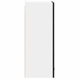 Hanging Cabinet with Shelf Riga 2 pcs Black Oak 40 x 31 x 80 cm - Low Angle