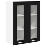 Hanging Cabinet Black Oak 60 x 31 x 80 cm Engineered Wood