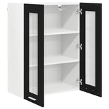 Hanging Cabinet Riga Black Oak 60 x 31 x 80 cm Engineered Wood - 45-Degree Angle