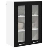 Hanging Cabinet Black Oak 60 x 31 x 80 cm Engineered Wood