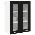 Hanging Cabinet Black Oak 60 x 31 x 80 cm Engineered Wood