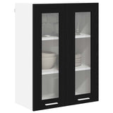 Hanging Cabinet Riga Black Oak 60 x 31 x 80 cm Engineered Wood - Side View