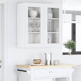 Hanging Cabinet Riga White 80 x 31 x 80 cm Engineered Wood - Top-Down View