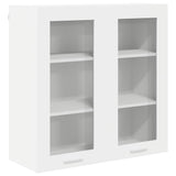Hanging Cabinet Riga White 80 x 31 x 80 cm Engineered Wood - Front View