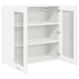 Hanging Cabinet Riga White 80 x 31 x 80 cm Engineered Wood - 45-Degree Angle
