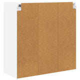 Hanging Cabinet Riga White 80 x 31 x 80 cm Engineered Wood - Low Angle