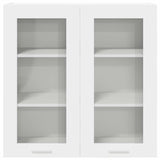 Hanging Cabinet Riga White 80 x 31 x 80 cm Engineered Wood - Rear View