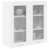 Hanging Cabinet Riga White 80 x 31 x 80 cm Engineered Wood - Side View