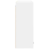 Hanging Cabinet with Door White 80 x 31 x 80 cm Engineered Wood