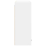 Hanging Cabinet Riga White 80 x 31 x 80 cm Engineered Wood - Close-Up Angle