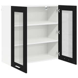 Hanging Cabinet Riga Black Oak 80 x 31 x 80 cm Engineered Wood - 45-Degree Angle