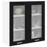 Hanging Cabinet Riga Black Oak 80 x 31 x 80 cm Engineered Wood - Side View