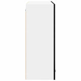 Hanging Cabinet Riga Black Oak 80 x 31 x 80 cm Engineered Wood - Close-Up Angle