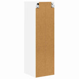 Hanging Cabinet Riga White 30 x 31 x 100 cm Engineered Wood - Low Angle