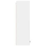 Hanging Cabinet Riga White 30 x 31 x 100 cm Engineered Wood - Close-Up Angle