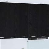 Hanging Cabinet Riga Black Oak 30 x 31 x 100 cm Engineered Wood
