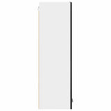 Hanging Cabinet Riga Black Oak 30 x 31 x 100 cm Engineered Wood - Close-Up Angle