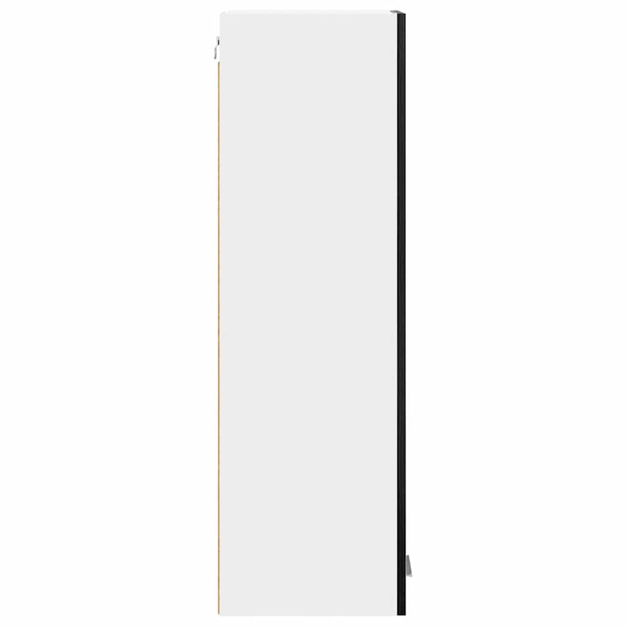 Hanging Cabinet Black Oak 30 x 31 x 100 cm Engineered Wood