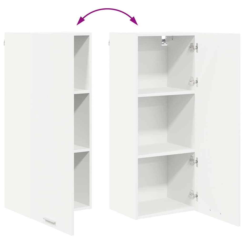 Hanging Cabinet Riga White 40 x 31 x 100 cm Engineered Wood