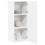 Hanging Cabinet Riga White 40 x 31 x 100 cm Engineered Wood - Side View