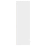 Hanging Cabinet Riga White 40 x 31 x 100 cm Engineered Wood - Close-Up Angle