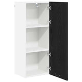 Hanging Cabinet Black Oak 40 x 31 x 100 cm Engineered Wood