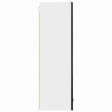 Hanging Cabinet Riga Black Oak 40 x 31 x 100 cm Engineered Wood - Close-Up Angle