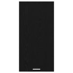 Hanging Cabinet Black Oak and White 50 x 31 x 100 cm
