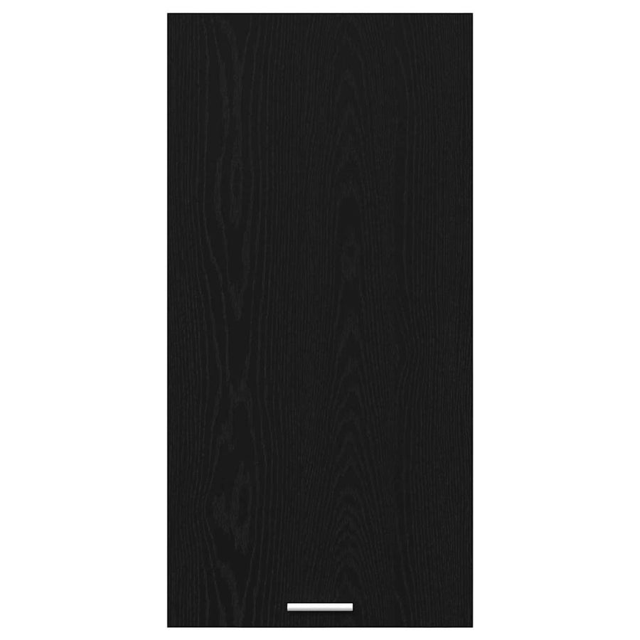 Hanging Cabinet Black Oak and White 50 x 31 x 100 cm