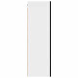 Hanging Cabinet with Door Black Oak and White 50 x 31 x 100 cm