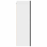 Hanging Cabinet Riga Black Oak and White 50 x 31 x 100 cm - Close-Up Angle