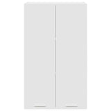 Hanging Cabinet Riga White 60 x 31 x 100 cm Engineered Wood - Rear View