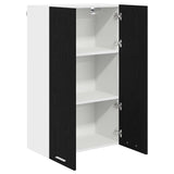 Hanging Cabinet Black Oak 60 x 31 x 100 cm Engineered Wood