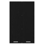 Hanging Cabinet Black Oak 60 x 31 x 100 cm Engineered Wood