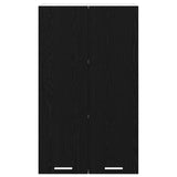 Hanging Cabinet Riga Black Oak 60 x 31 x 100 cm Engineered Wood - Rear View