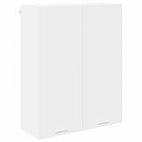 Hanging Cabinet Riga White 80 x 31 x 100 cm Engineered Wood - Front View