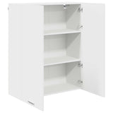 Hanging Cabinet Riga White 80 x 31 x 100 cm Engineered Wood - 45-Degree Angle