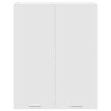 Hanging Cabinet Riga White 80 x 31 x 100 cm Engineered Wood - Rear View