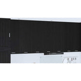 Hanging Cabinet Black Oak 80 x 31 x 100 cm Engineered Wood - Extra Image