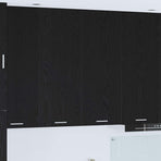 Hanging Cabinet Black Oak 80 x 31 x 100 cm Engineered Wood