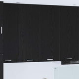 Hanging Cabinet Riga Black Oak 80 x 31 x 100 cm Engineered Wood