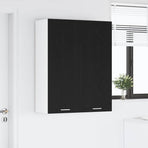 Hanging Cabinet Black Oak 80 x 31 x 100 cm Engineered Wood