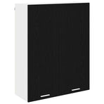 Hanging Cabinet Black Oak 80 x 31 x 100 cm Engineered Wood