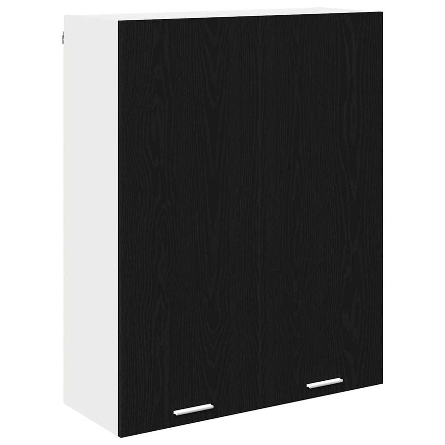 Hanging Cabinet Black Oak 80 x 31 x 100 cm Engineered Wood