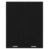 Hanging Cabinet Black Oak 80 x 31 x 100 cm Engineered Wood