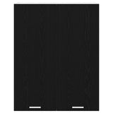Hanging Cabinet Riga Black Oak 80 x 31 x 100 cm Engineered Wood - Rear View