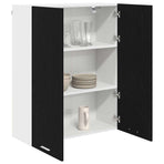 Hanging Cabinet Black Oak 80 x 31 x 100 cm Engineered Wood
