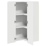 Hanging Cabinet Riga White 57 x 57 x 100 cm Engineered Wood - 45-Degree Angle
